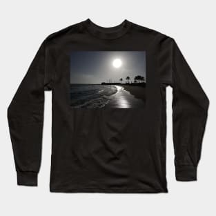 Monochrome Beach Long Sleeve T-Shirt